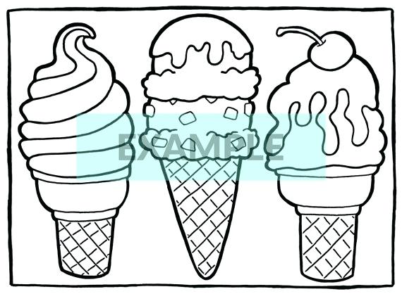 570x418 Coloring Pictures Of Ice Cream 4 Printable Food Coloring Pages