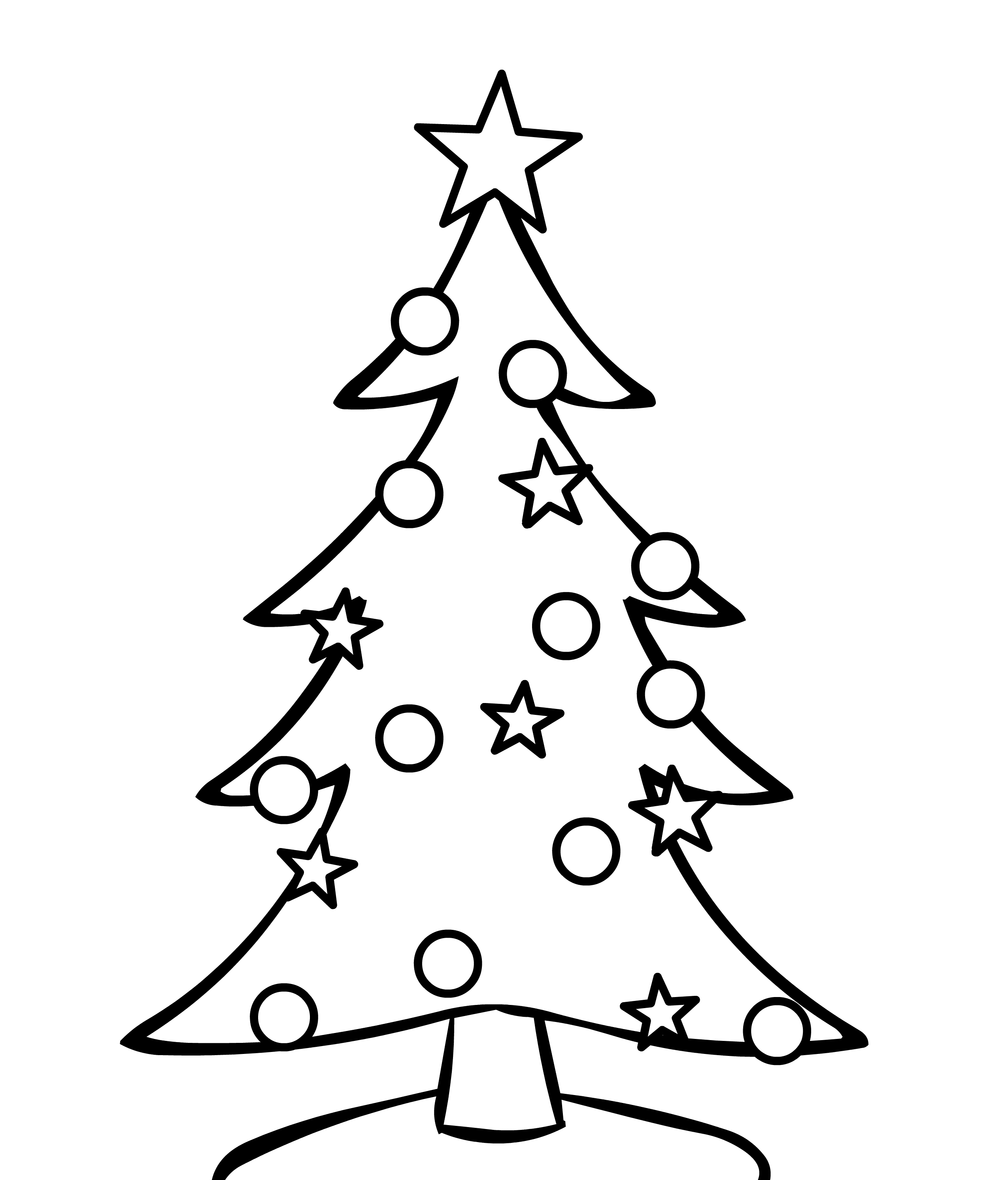 Inspiration Tree And Presents Christmas Coloring Pages For Kids 2550x2986 Inspiration Tree And Presents Christmas Coloring Pages For Kids