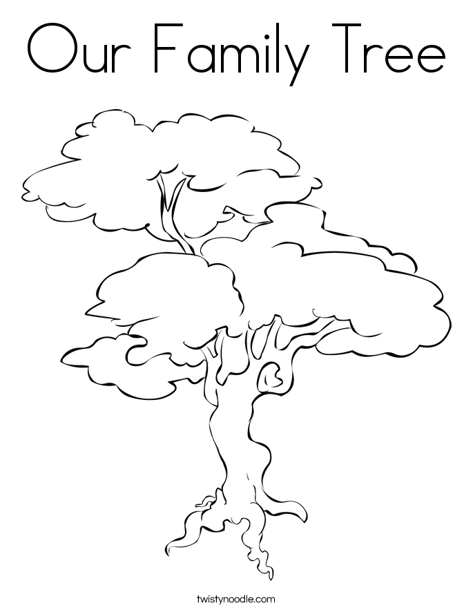 685x886 Our Family Tree Coloring Page