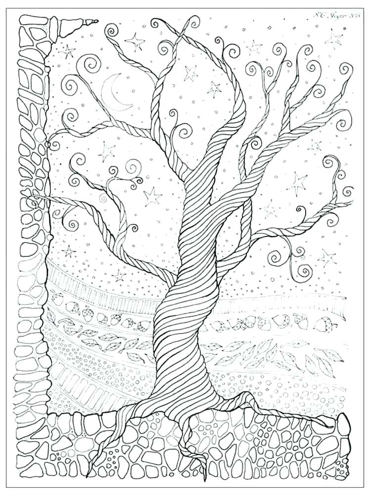 750x1000 Surprising Tree House Coloring Pages