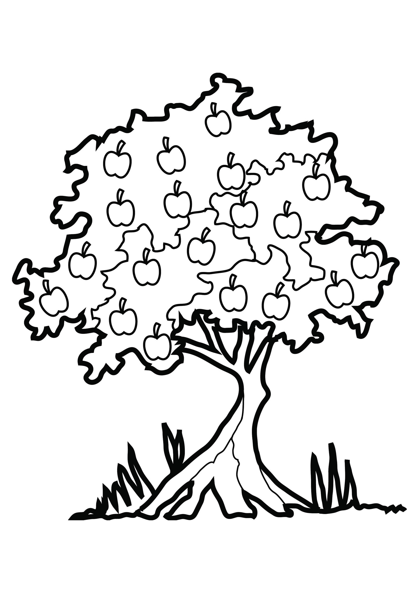 Tree Coloring Page Nature For Kids Printable Pictures Of Pine 1444x2043 Tree Coloring Page Nature For Kids Printable Pictures Of Pine