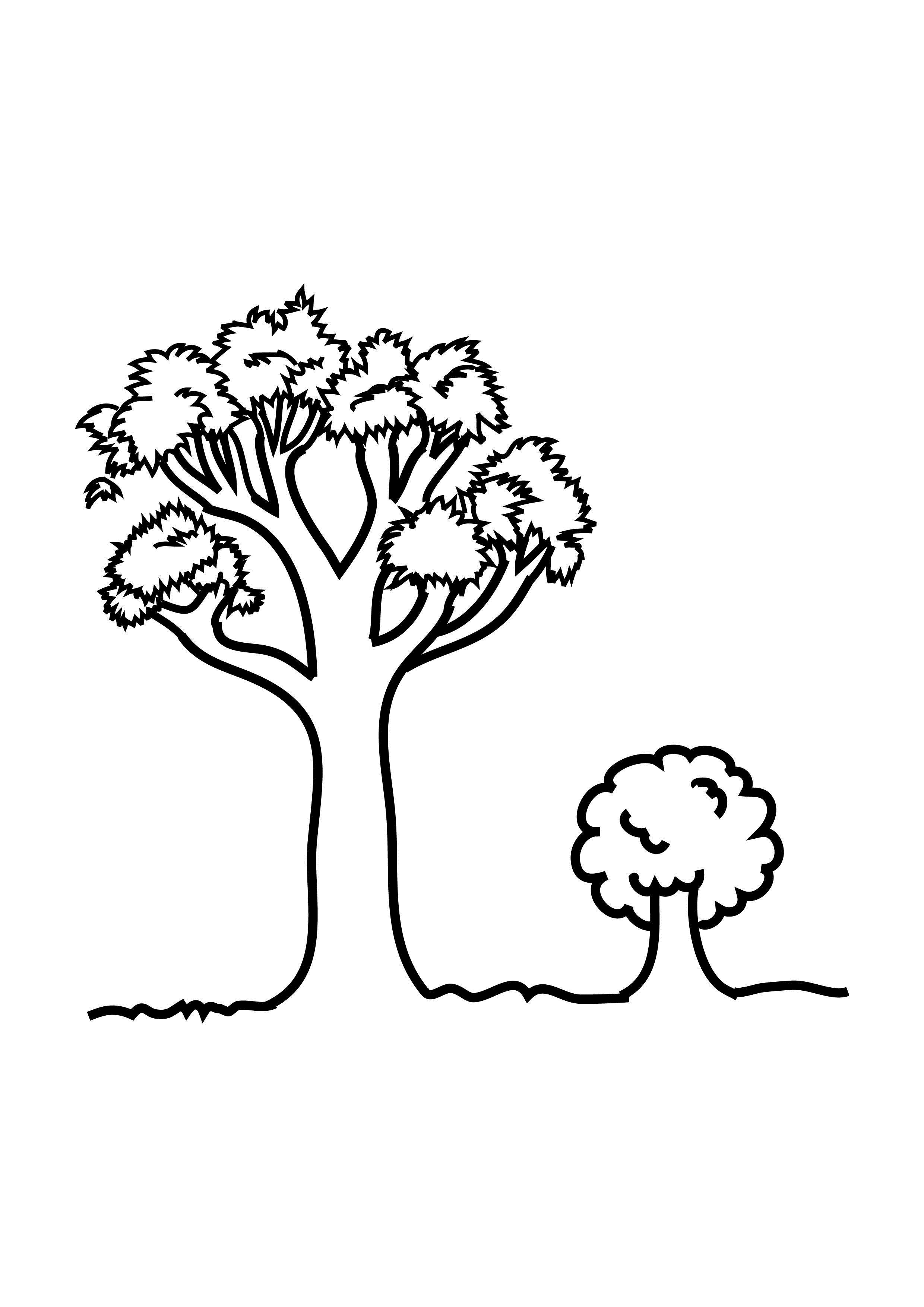 Printable Tree Coloring Pages For Kids Small Coloring Pages Image 2480x3508 Printable Tree Coloring Pages For Kids Small Coloring Pages Image
