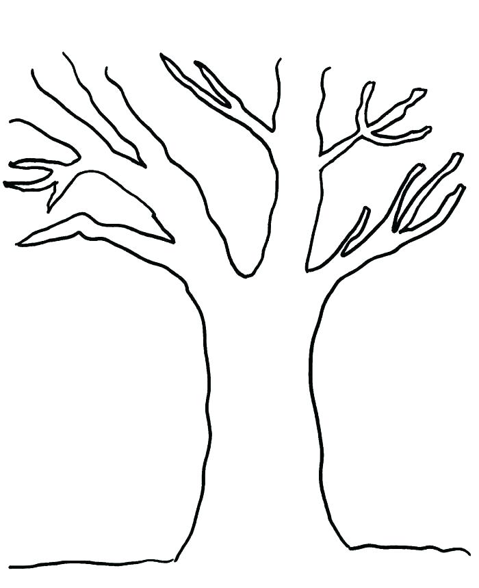 Tree Coloring Pages For Preschoolers at GetColorings.com | Free ...