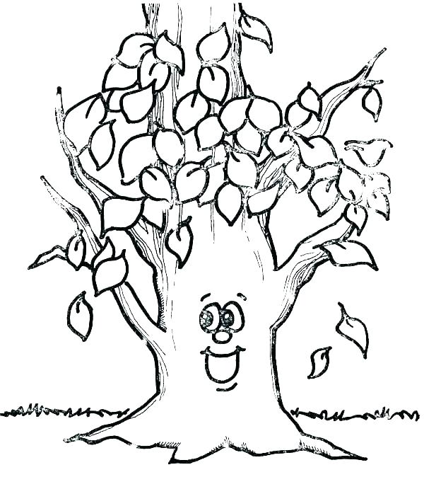 Tree Coloring Pages For Preschoolers at GetColorings.com | Free ...