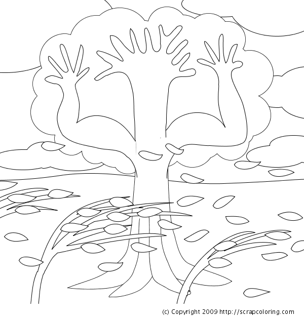 600x630 Strong Tree Coloring Page