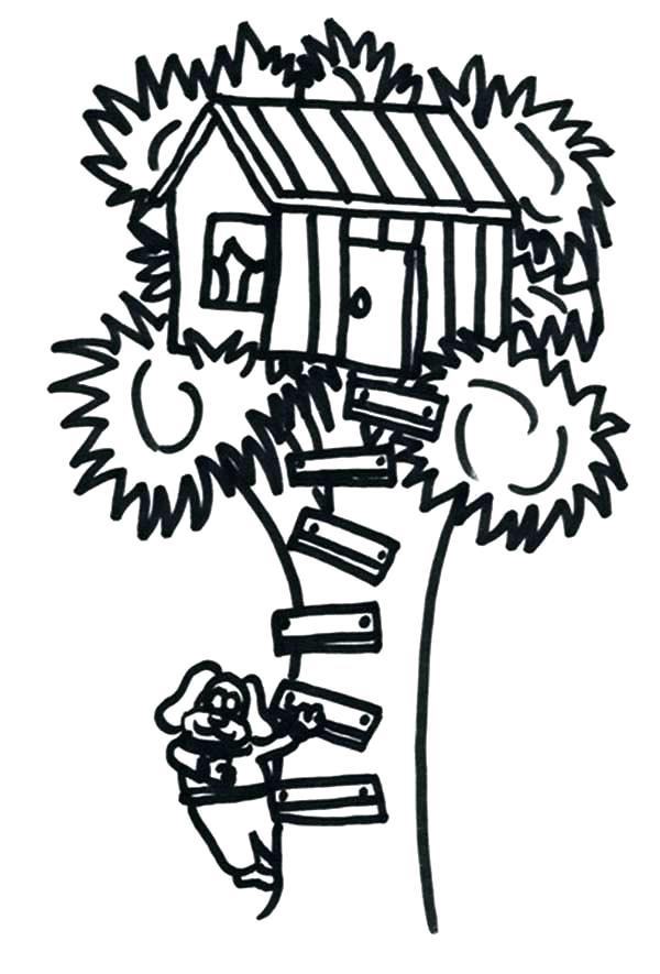 Tree House Coloring Pages at GetColorings.com | Free printable ...