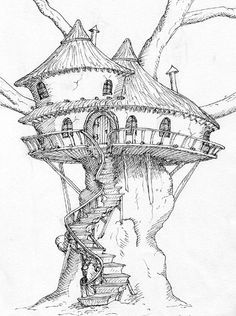 236x316 Fairy Tree House Coloring Pages