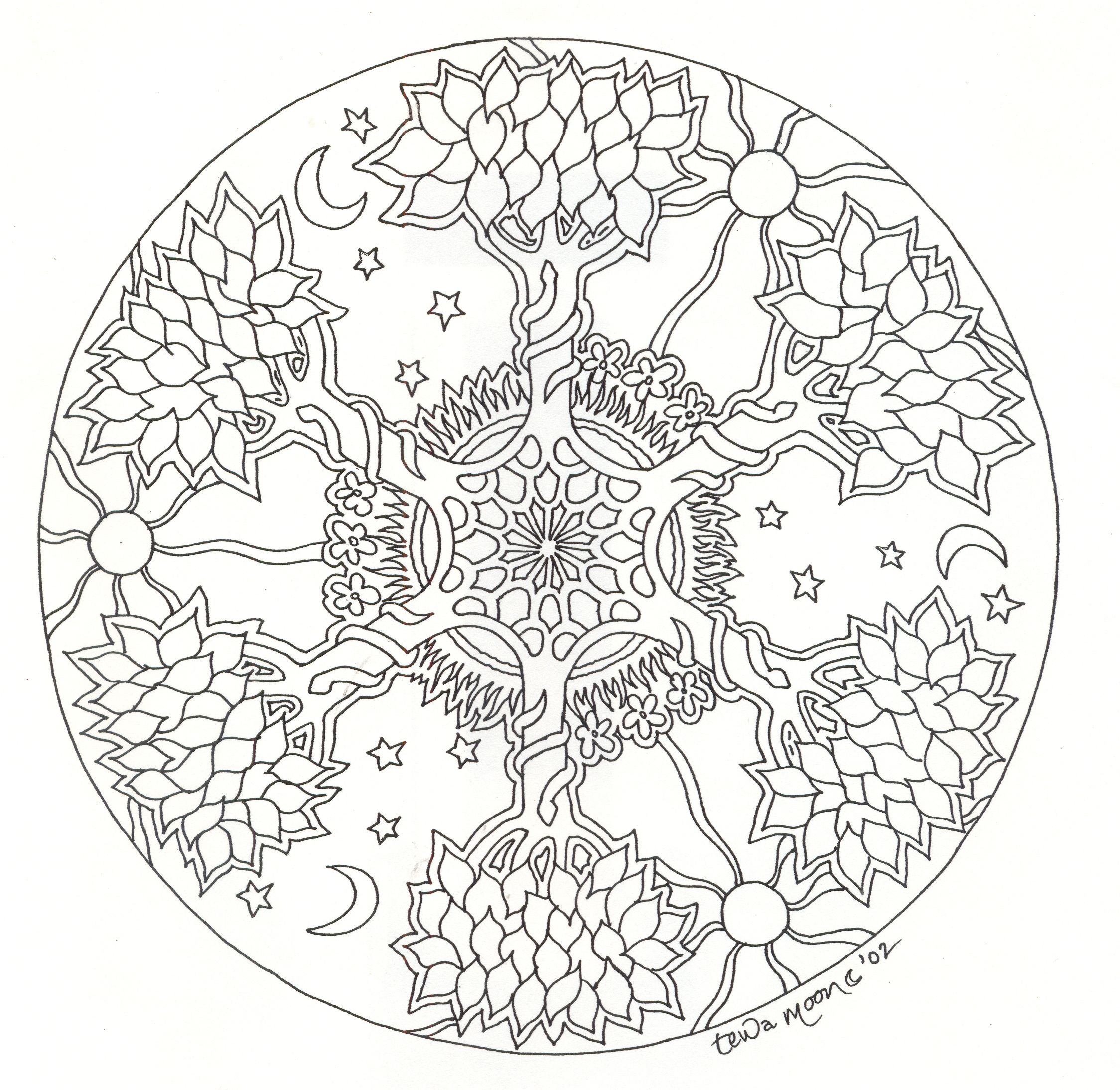 Mandala Arbre 2248x2188 Mandala Arbre
