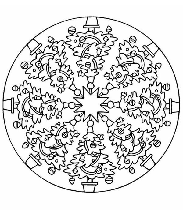 Mandala Christmas Coloring Pages Christmas Tree Mandala Christmas 600x686 Mandala Christmas Coloring Pages Christmas Tree Mandala Christmas