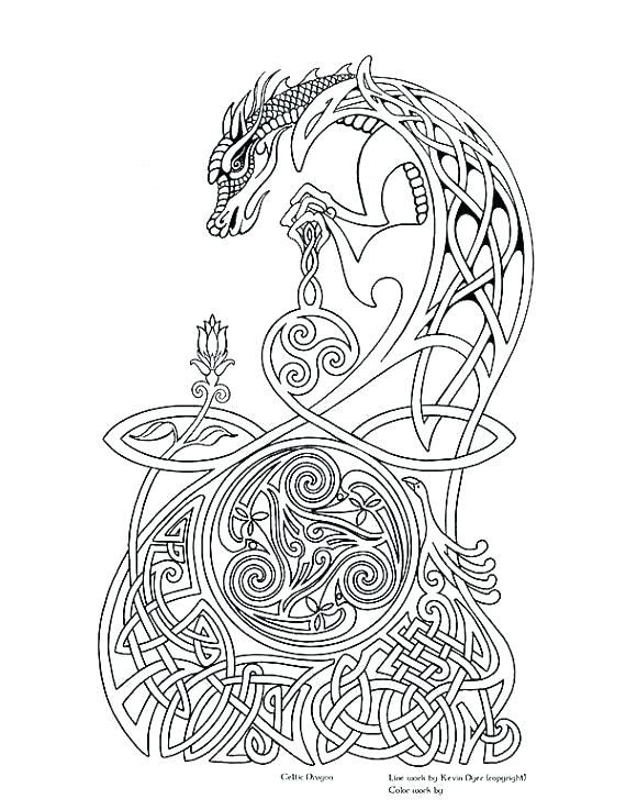 Celtic Coloring Pages 570x737 Celtic Coloring Pages