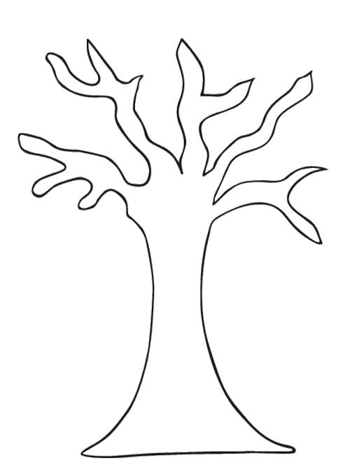 Tree Pattern Without Leaves Coloring Page Tree 500x675 Tree Pattern Without Leaves Coloring Page Tree
