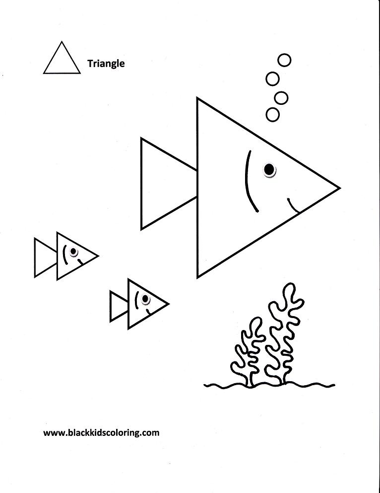 766x992 Triangle Coloring Pages