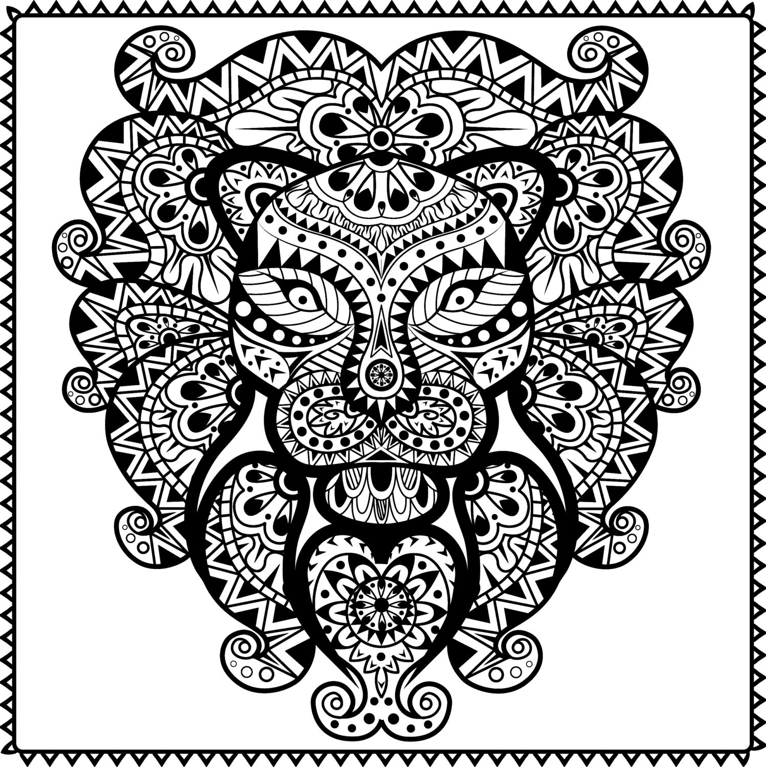 Scarce Tribal Coloring Pages Designs New 1498x1500 Scarce Tribal Coloring Pages Designs New
