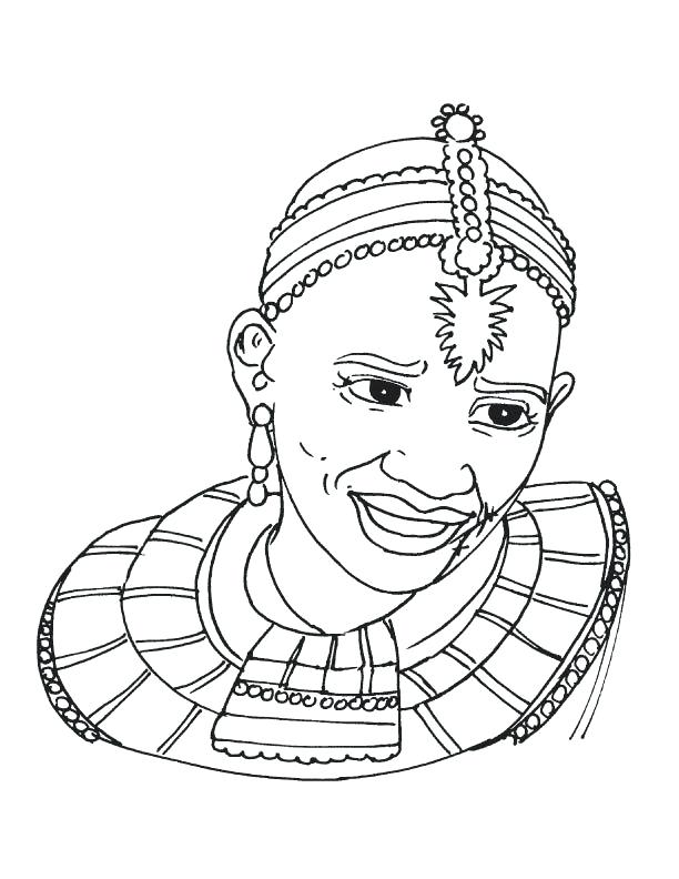 African Clothing Coloring Pages Tribal Woman Coloring Page African 612x792 African Clothing Coloring Pages Tribal Woman Coloring Page African