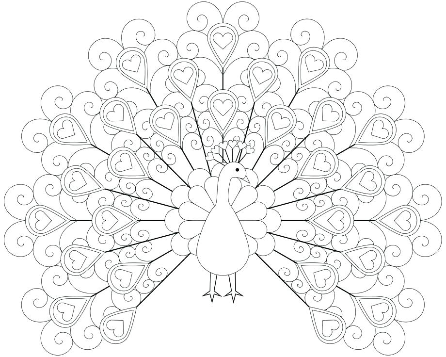 Feather Coloring Pages Peacock Color Page Printable Peacock 920x736 Feather Coloring Pages Peacock Color Page Printable Peacock