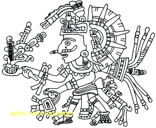 Aztec Coloring Pages 600x492 Aztec Coloring Pages
