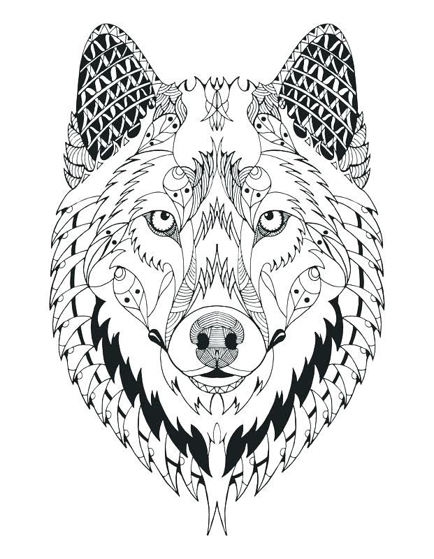 Tribal Wolf Coloring Pages at GetColorings.com | Free printable ...