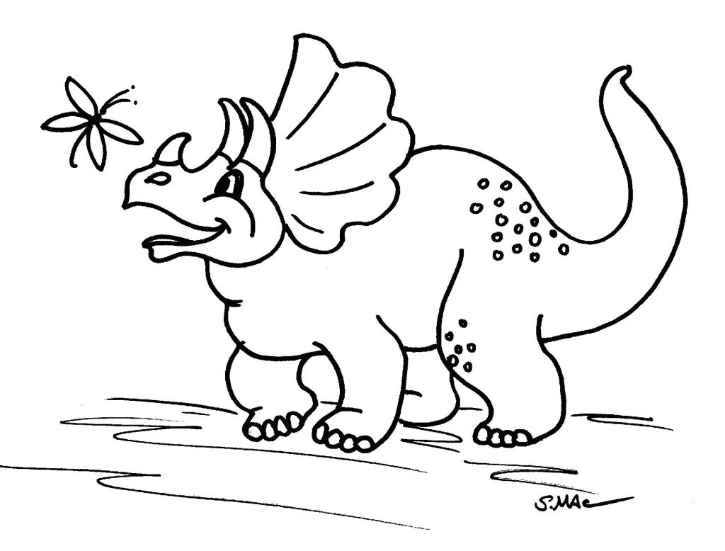 Triceratops Coloring Page Deeptown Club 1024x778 Triceratops Coloring Page Deeptown Club