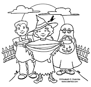 Coloring Page Tuesday Trick Or Treat! 300x288 Coloring Page Tuesday Trick Or Treat!