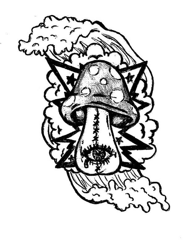 Intricate Trippy Coloring Pages Mushrooms To Print Weed Book Sun 600x780 Intricate Trippy Coloring Pages Mushrooms To Print Weed Book Sun