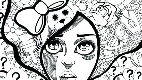 Trippy Coloring Pages Coloring Pages For Printable And Weed 585x329 Trippy Coloring Pages Coloring Pages For Printable And Weed