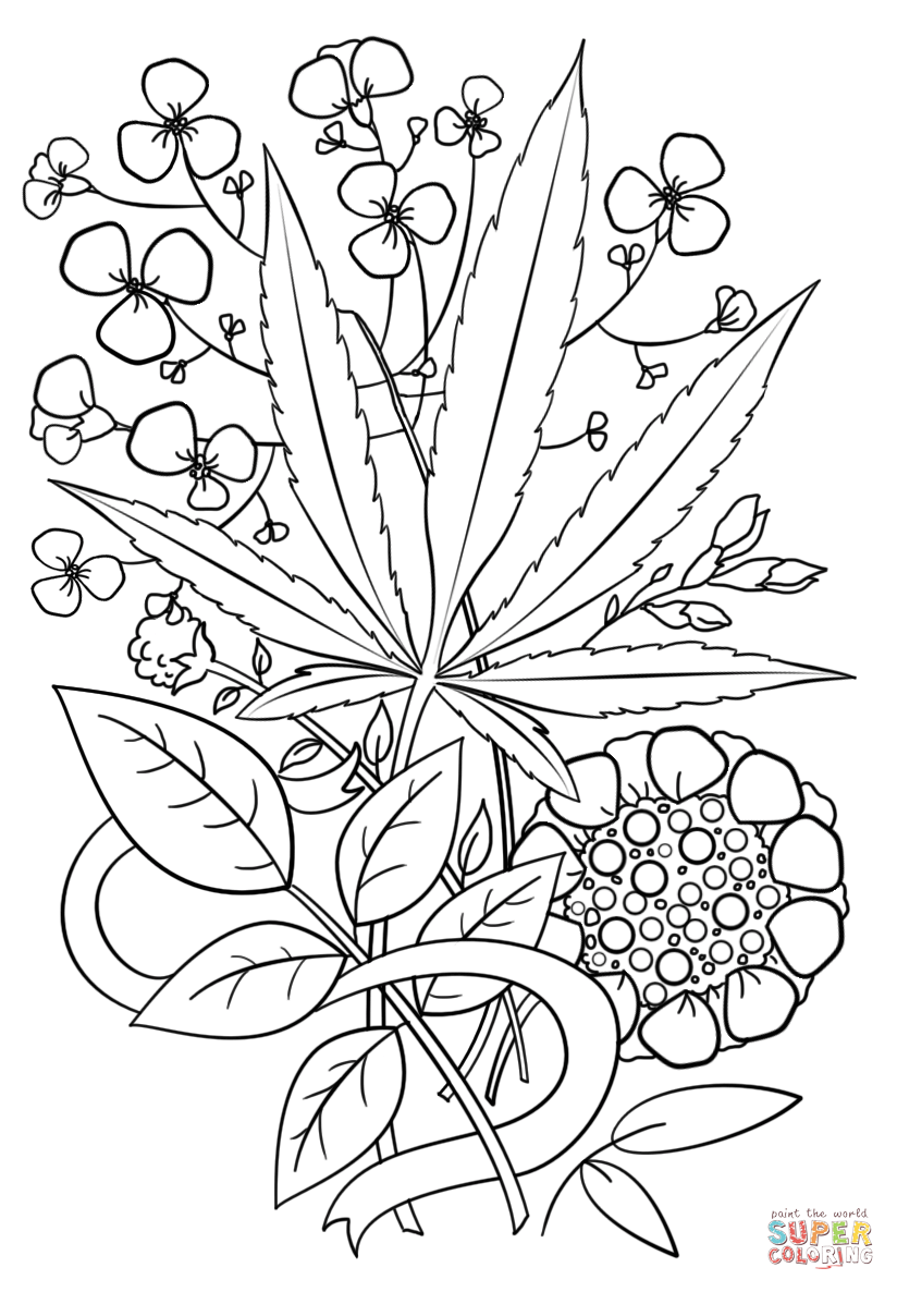 Trippy Weed Coloring Page Free Printable Pages Remarkable 824x1186 Trippy Weed Coloring Page Free Printable Pages Remarkable