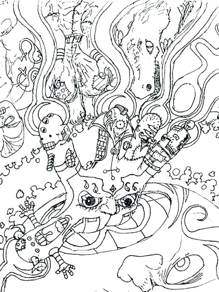 750x1000 Psychedelic Coloring Book And Mushroom Coloring Pages Beautiful
