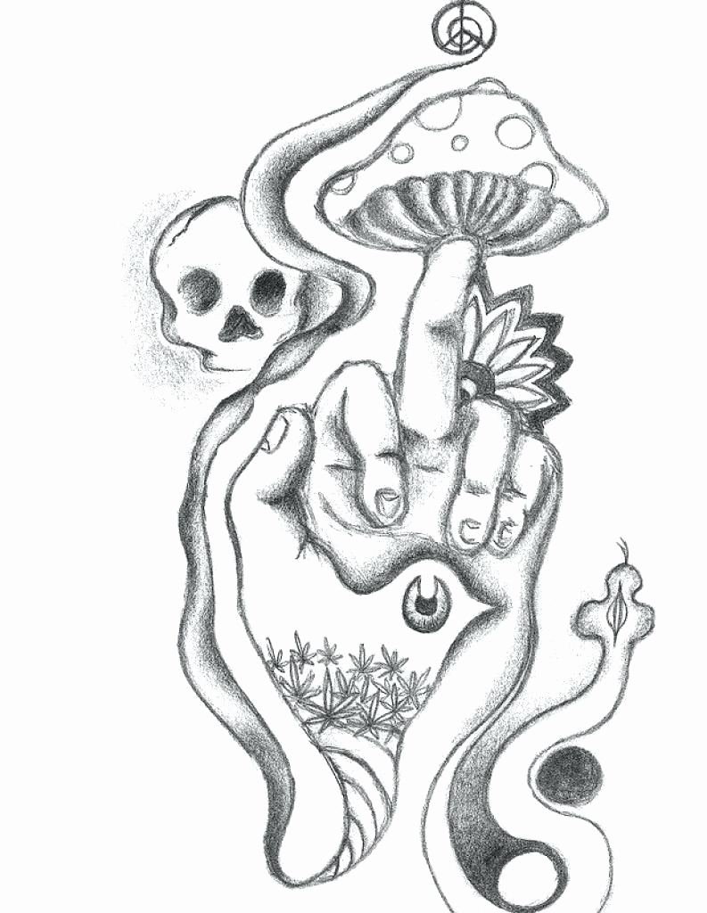 793x1024 Free Printable Trippy Coloring Pages Photograph Trippy Mushroom
