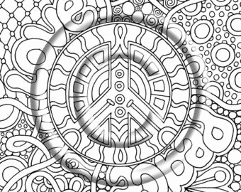 Trippy Shroom Coloring Pages
