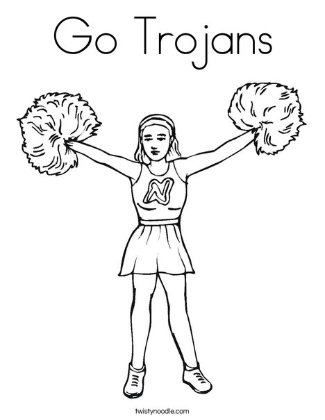 Go Trojans Coloring Page 468x605 Go Trojans Coloring Page
