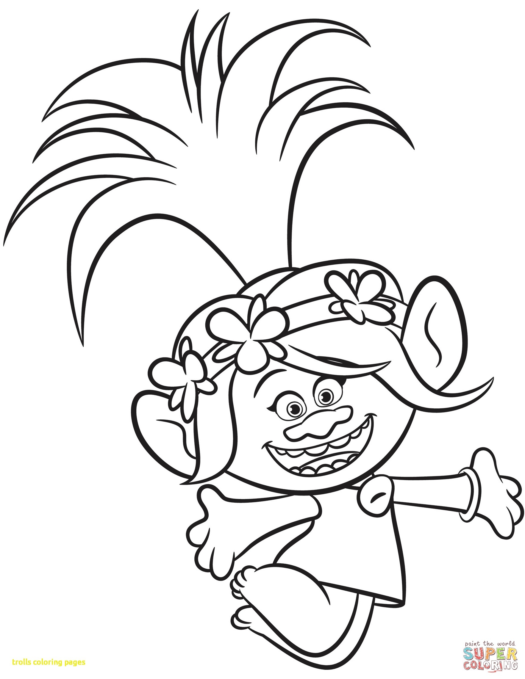 Print Trolls Movie Color Troll Coloring Pages Collection 1764x2283 Print Trolls Movie Color Troll Coloring Pages Collection