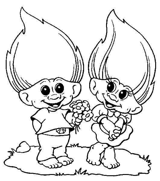 Trolls 2016 Coloring Pages 531x599 Trolls 2016 Coloring Pages