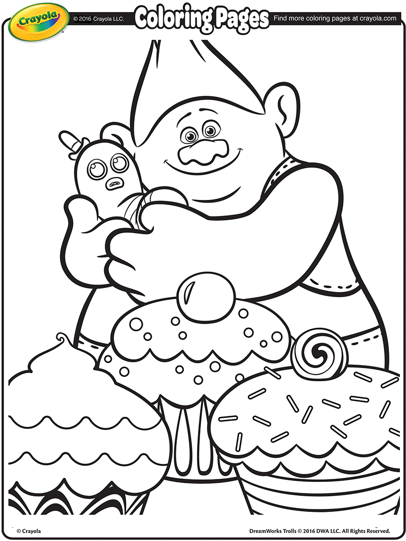 Trolls Movie Coloring Page Biggie 810x1080 Trolls Movie Coloring Page Biggie