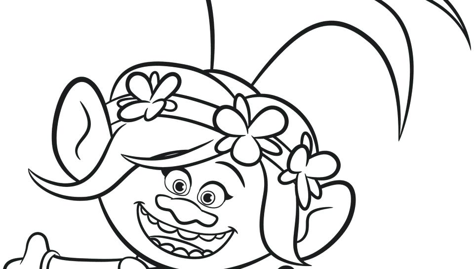 960x544 Poppy Coloring Pages Branch Poppy From Trolls Coloring Page Free