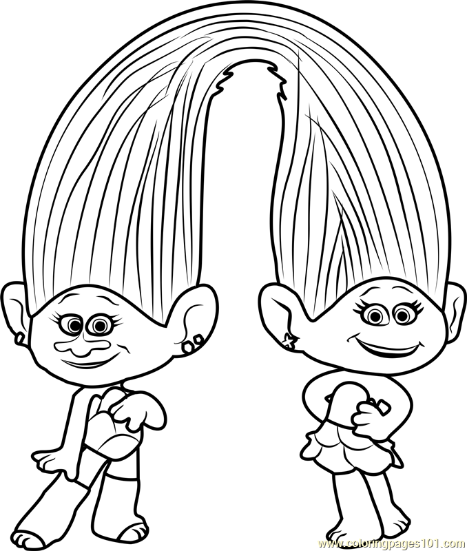 678x800 Trolls Coloring Pages