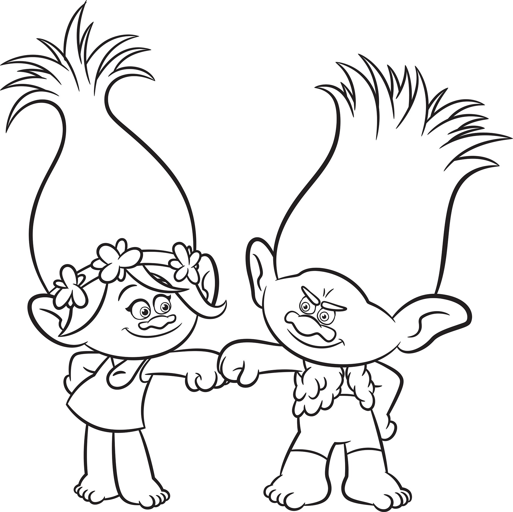 1750x1746 Image Result For Trolls Coloring Pages Troll Crafts