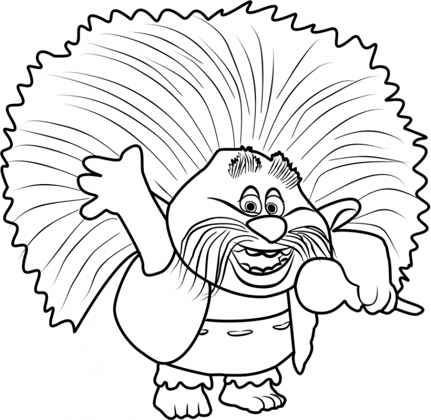 Trolls Coloring Pages Printable