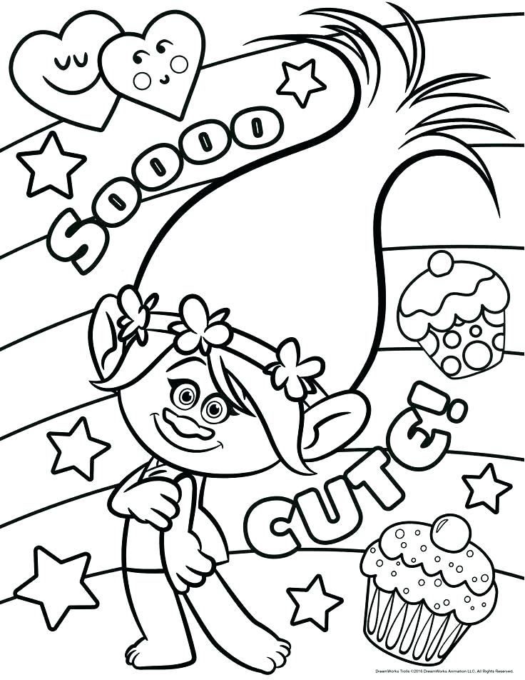 Trolls Coloring Pages Printable 736x952 Trolls Coloring Pages Printable