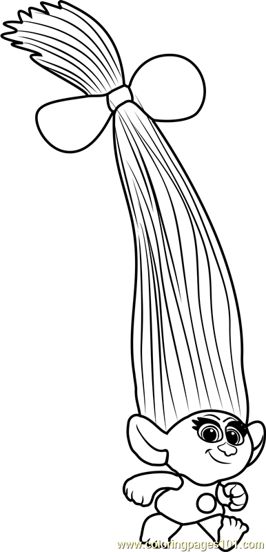 Smidge From Trolls Coloring Page 386x800 Smidge From Trolls Coloring Page