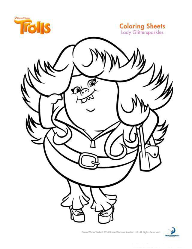 Coloring Pages For Trolls 640x828 Coloring Pages For Trolls