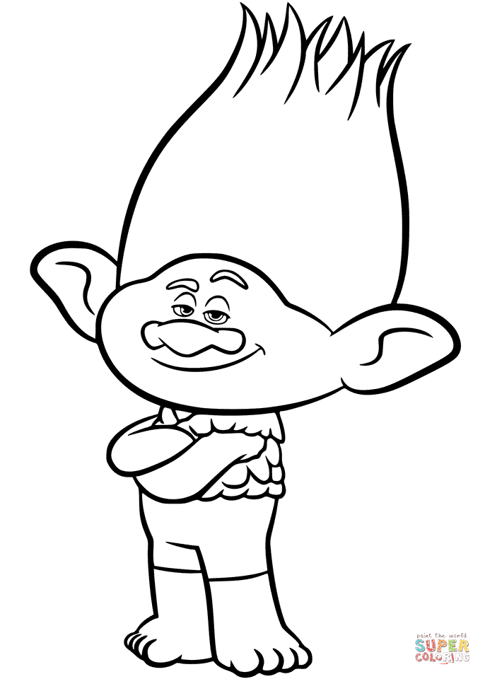 Branch From Trolls Coloring Page Free Printable Coloring Pages 686x960 Branch From Trolls Coloring Page Free Printable Coloring Pages