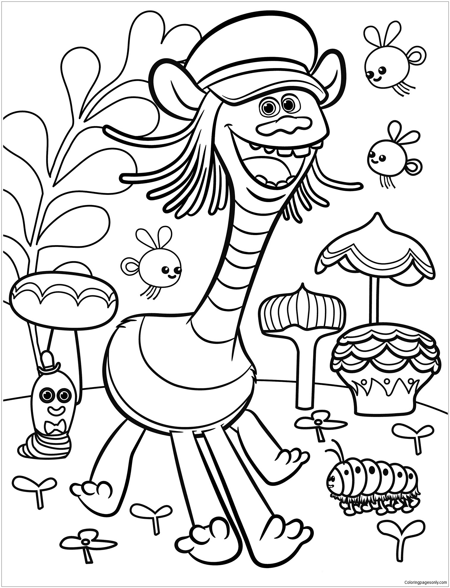 Trolls Movie 100 Trollz Coloring Pages 1513x1979 Trolls Movie 100 Trollz Coloring Pages
