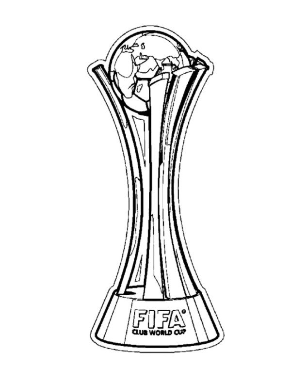 World Cup Trophy Soccer Coloring Pages 600x757 World Cup Trophy Soccer Coloring Pages
