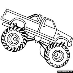 Monster Trucks Kids Coloring Pages And Free Colouring Pictures 236x236 Monster Trucks Kids Coloring Pages And Free Colouring Pictures