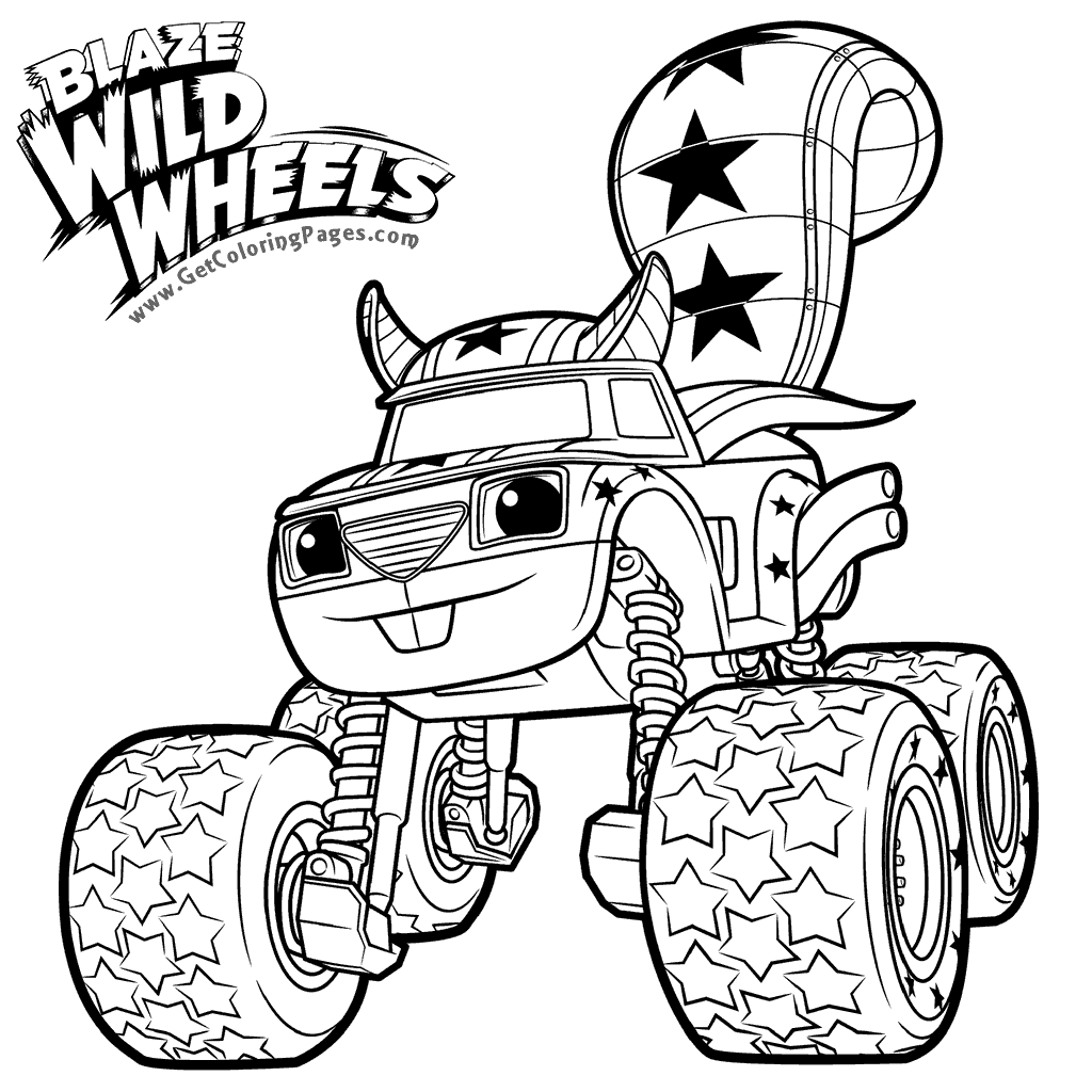 Blaze Coloring Pages 1024x1024 Blaze Coloring Pages