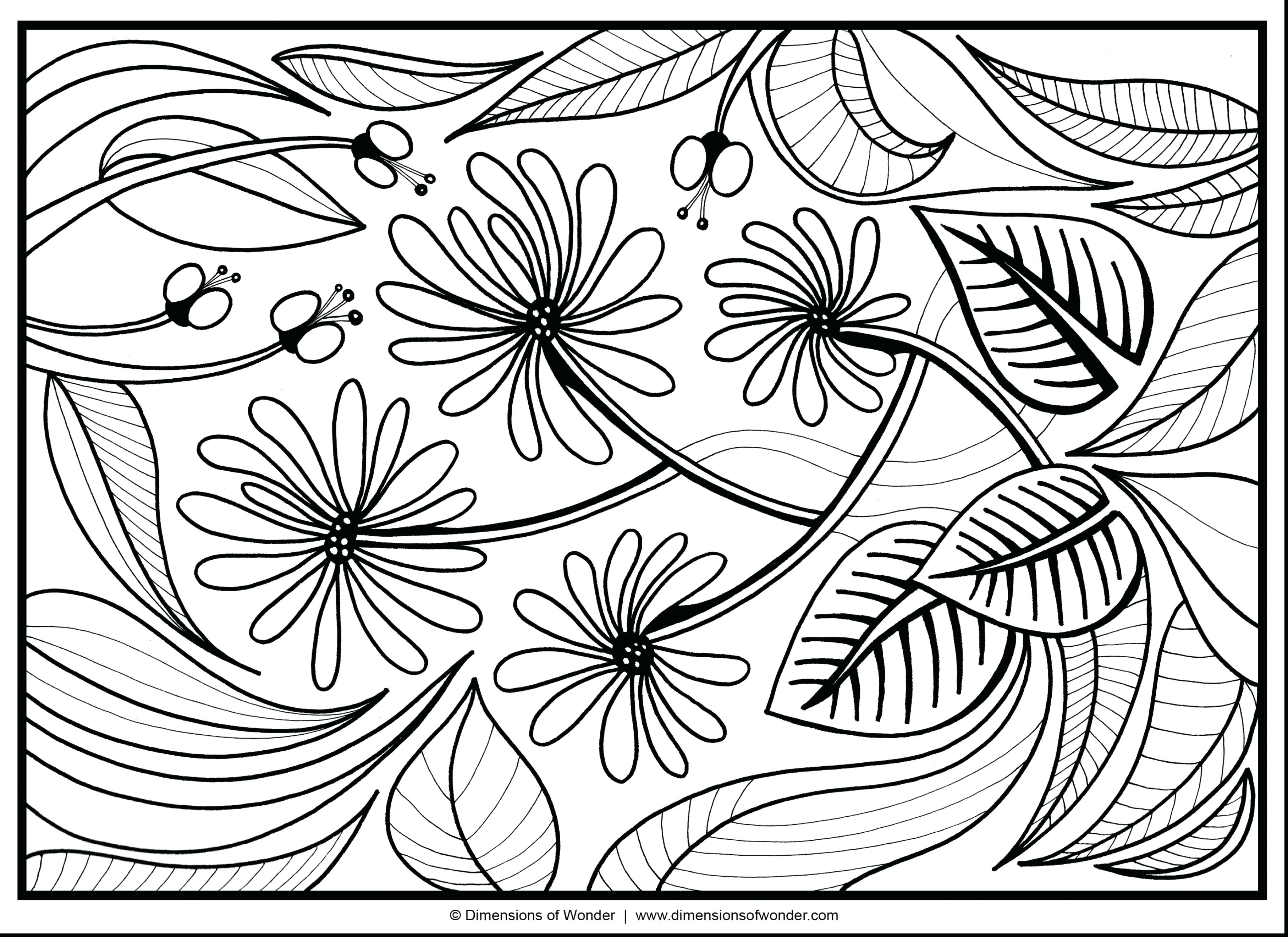 3630x2640 Printable Coloring Tropical Flower Coloring Pages Free Coloring