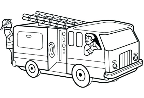 Free Fire Truck Coloring Pages 9425 600x408 Free Fire Truck Coloring Pages 9425
