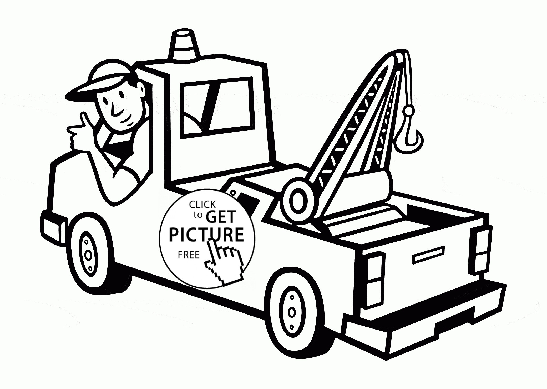 2080x1478 Tow Truck Coloring Pages Discover All