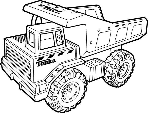 600x456 Dump Truck Coloring Pages