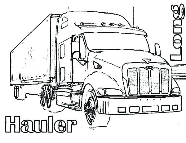 600x464 Big Rig Coloring Pages Semi Coloring Pages Big Rig Coloring Pages